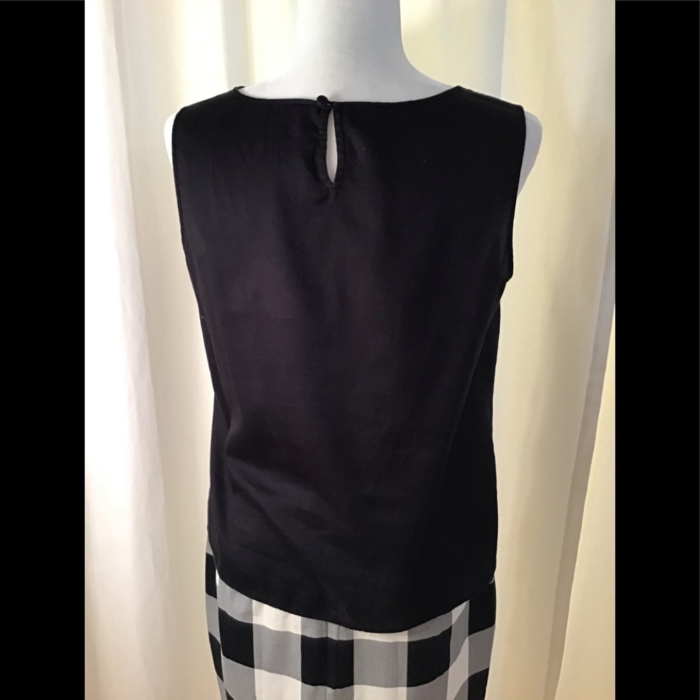 TALBOTS Black Shell with Ruffle Embelishment - Picture 7 of 8